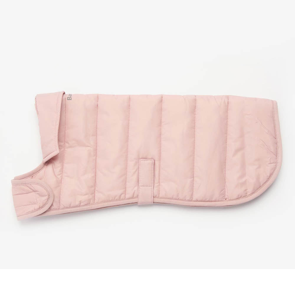 Barbour Baffle Quilted Dog Coat Blusher Pink