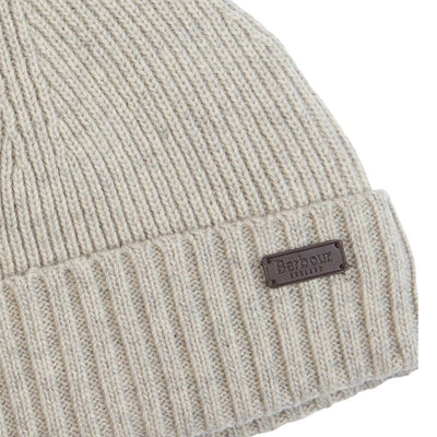 Barbour Mens Carlton Beanie Light Grey
