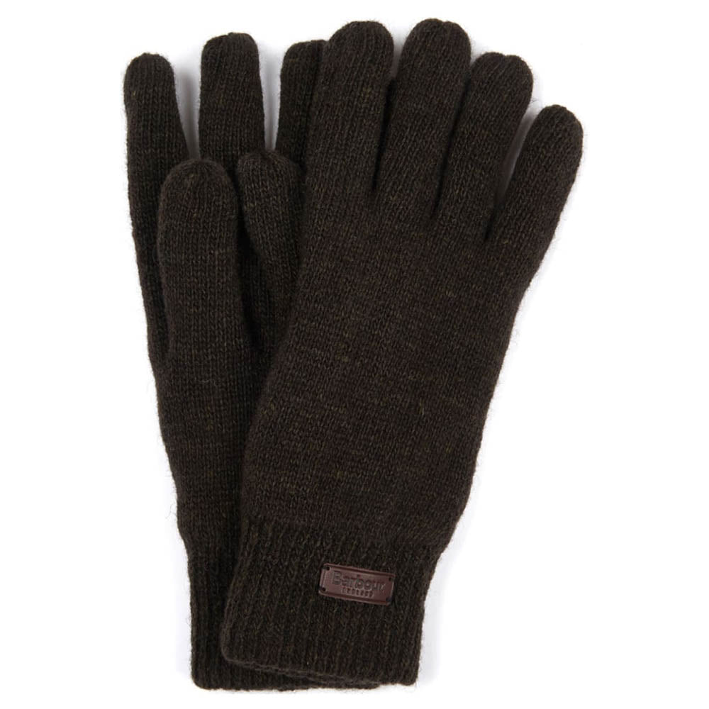 Barbour Carlton Wool Gloves Dark Green