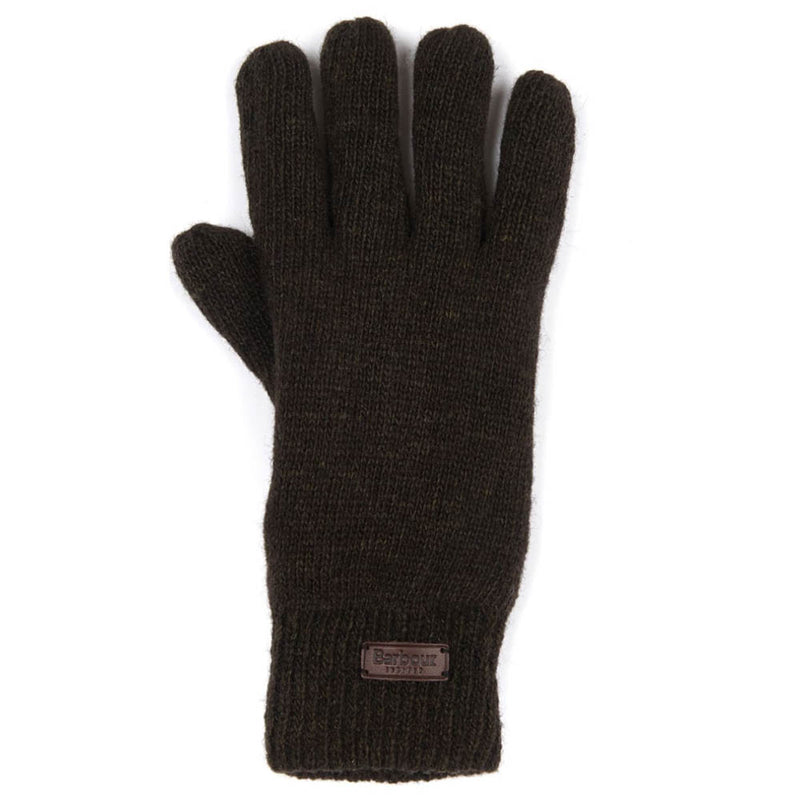 Barbour Carlton Wool Gloves Dark Green