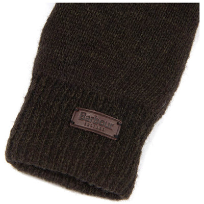 Barbour Carlton Wool Gloves Dark Green