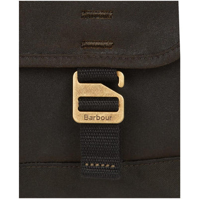 Barbour Essential Wax Messenger Bag Olive Green