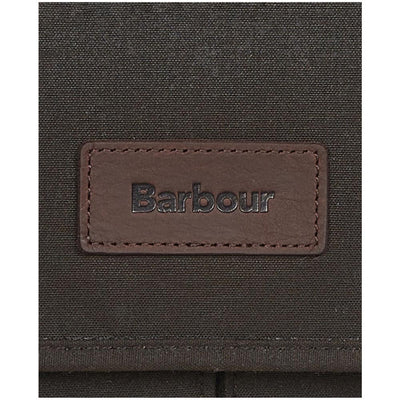 Barbour Essential Wax Messenger Bag Olive Green