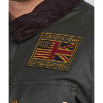 Barbour International Steve McQeen Workers Wax Jacket Sage