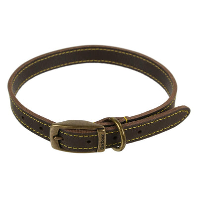 Barbour Leather Dog Collar Brown