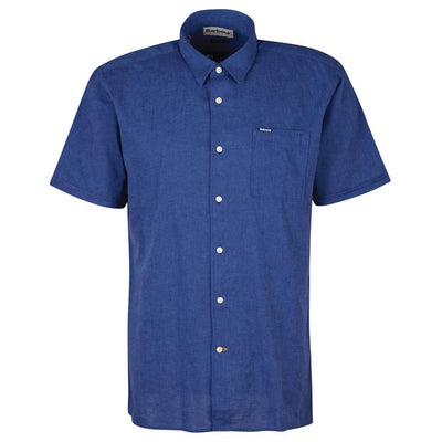 Barbour Mens Nelson Short Sleeve Shirt Indigo