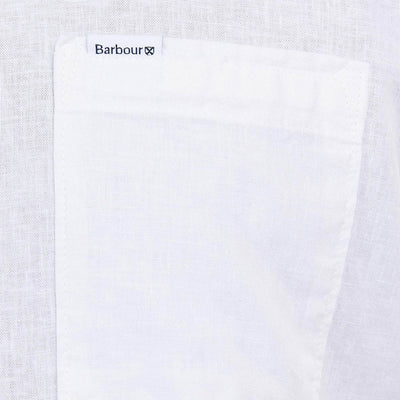 Barbour Mens Nelson Short Sleeve Shirt White