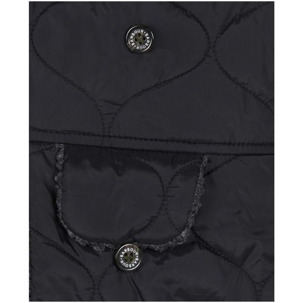 Barbour fleece lined trapper hat 2025 black