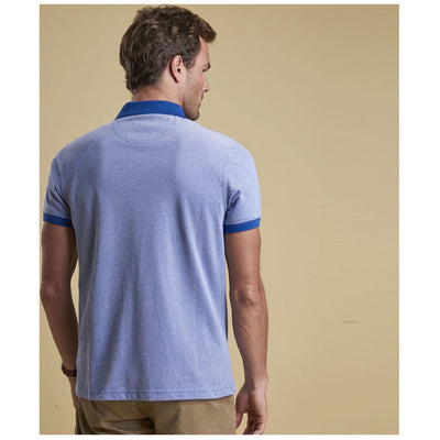 Barbour Men's Sports Mix Polo Shirt Electric Blue