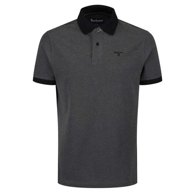Barbour Sports Short Sleeve Mix Polo Shirt Black