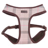 Barbour Tartan Dog Harnes Taupe and Pink