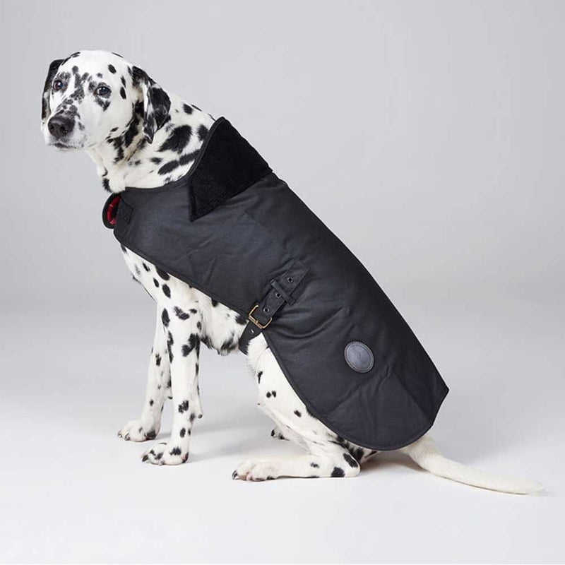 Barbour Waxed Cotton Dog Coat Black Size Extra Small