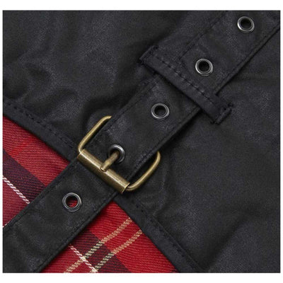 Barbour Waxed Cotton Dog Coat Black Size Extra Small