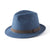 Failsworth Hats Straw Trilby Hat Navy