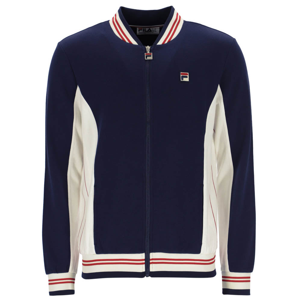 Fila Vintage Settanta Baseball Track Top Navy / Gardenia / Red