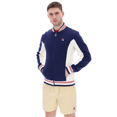 Fila Vintage Settanta Baseball Track Top Navy / Gardenia / Red