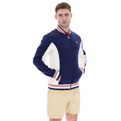 Fila Vintage Settanta Baseball Track Top Navy / Gardenia / Red