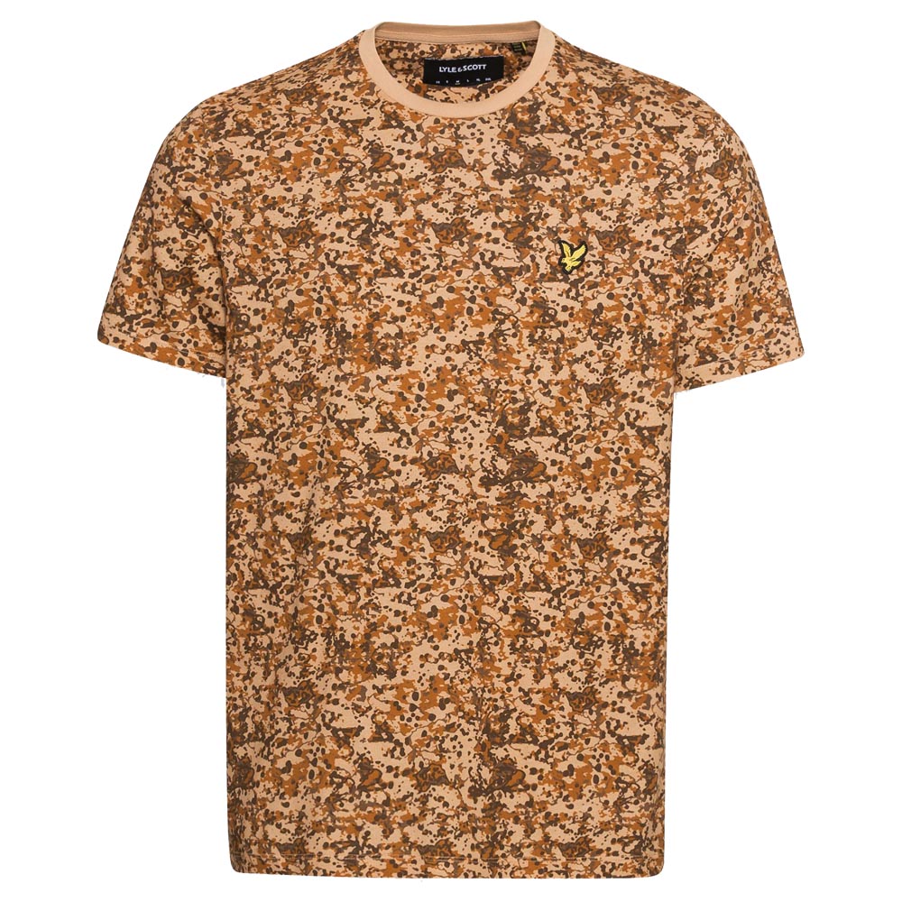Lyle & Scott Earth Print T-Shirt Tan