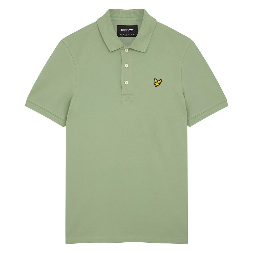 Lyle & Scott Plain Polo Shirt Fern Green