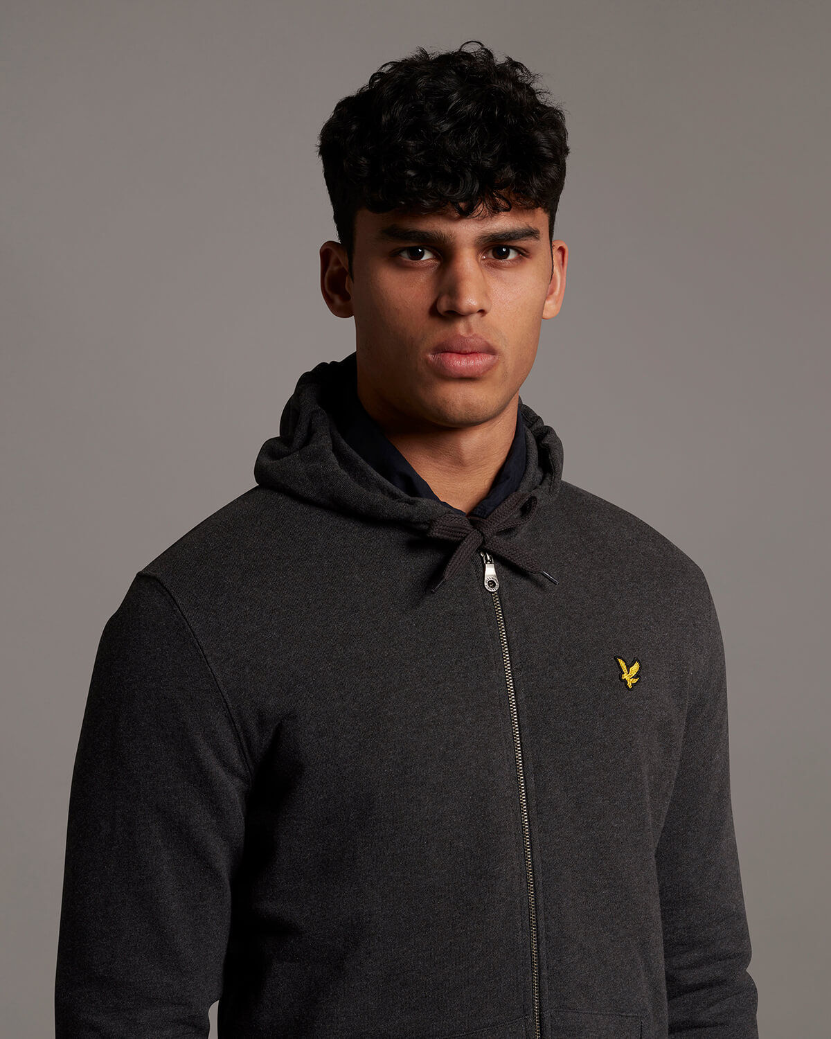 Mens zip through hoodie sale