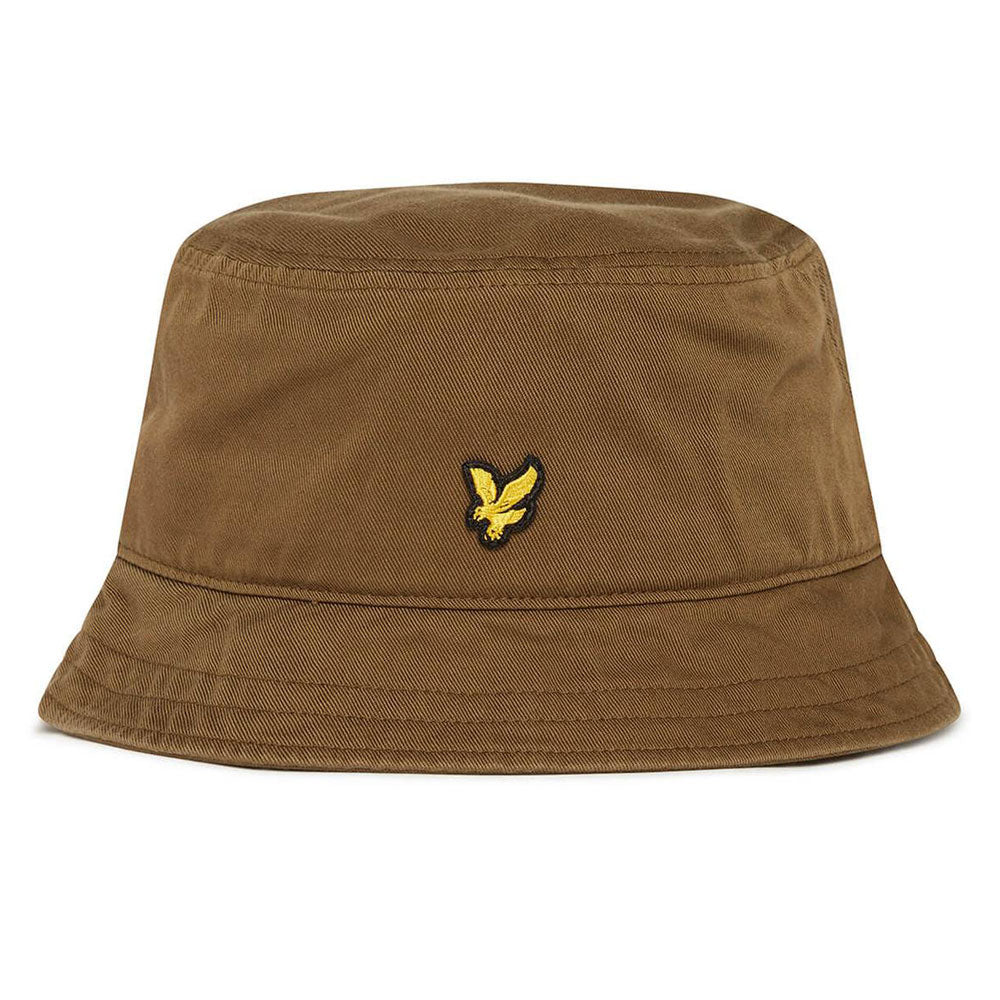 Lyle & Scott Cotton Twill Bucket Hat Olive