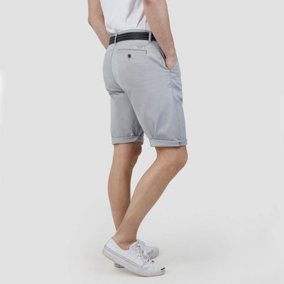 Mish Mash Weymouth Mid Stretch Chino Shorts Light Grey