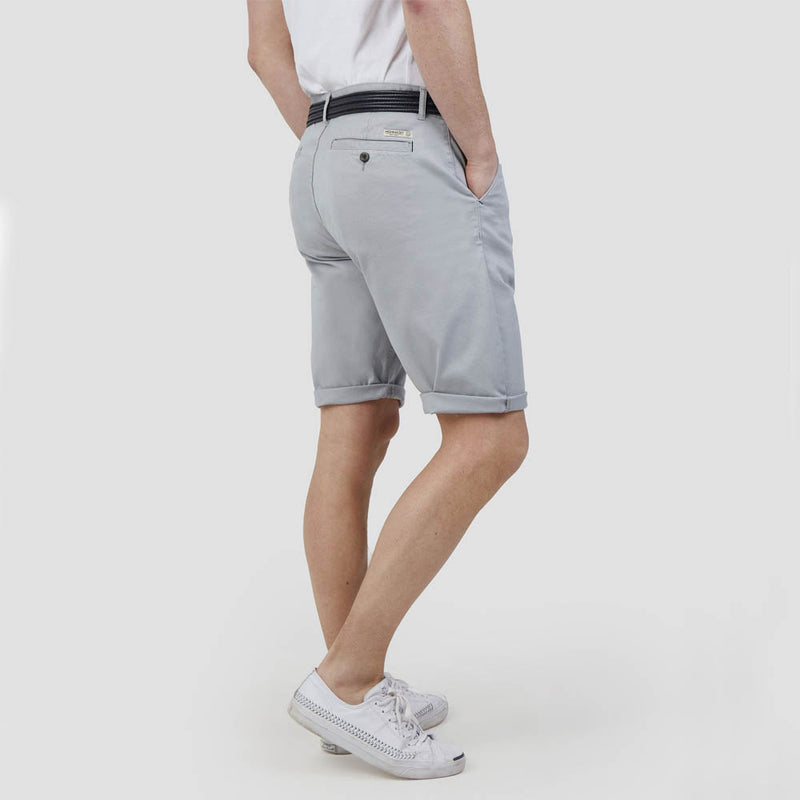 Mish Mash Weymouth Mid Stretch Chino Shorts Light Grey