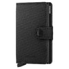 Secrid Miniwallet Carbon Black Leather Wallet