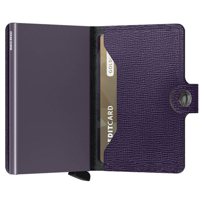 Secrid Miniwallet Crisple Purple Leather Wallet