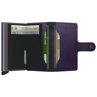Secrid Miniwallet Crisple Purple Leather Wallet