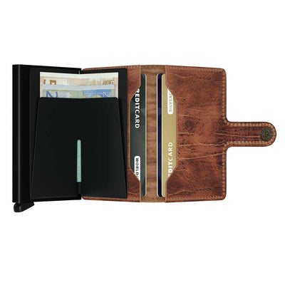 Secrid Miniwallet Dutch Martin Whiskey Leather Wallet