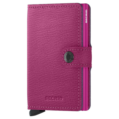 Secrid Miniwallet Crisple Fuchsia Leather Wallet