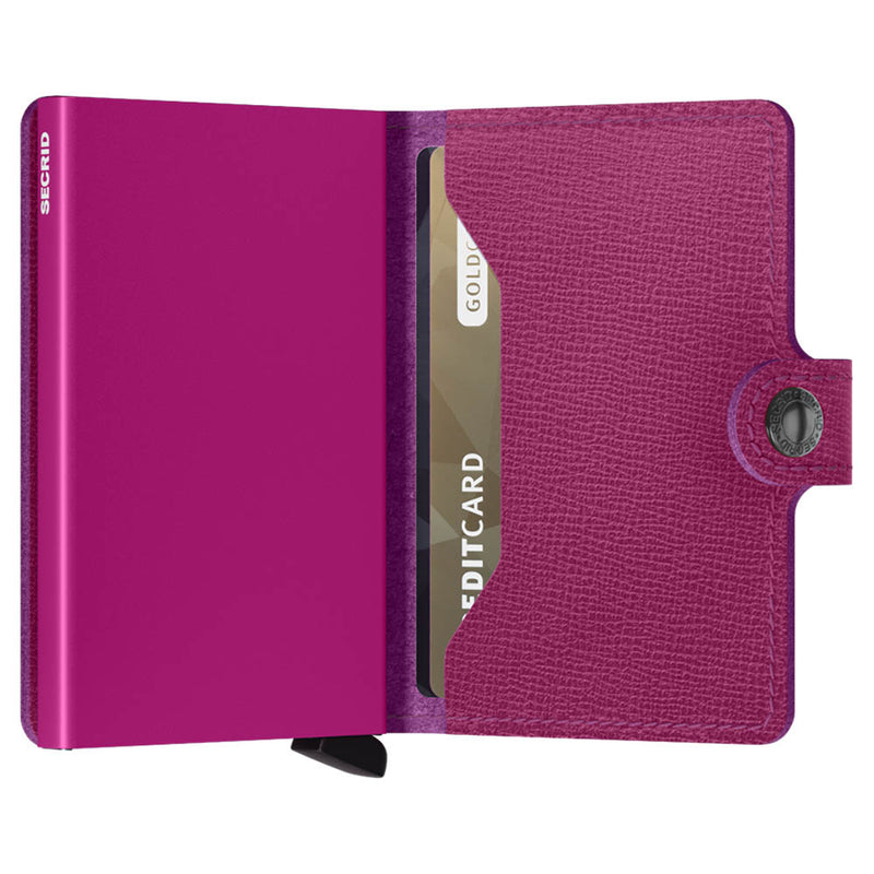 Secrid Miniwallet Crisple Fuchsia Leather Wallet