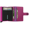 Secrid Miniwallet Crisple Fuchsia Leather Wallet