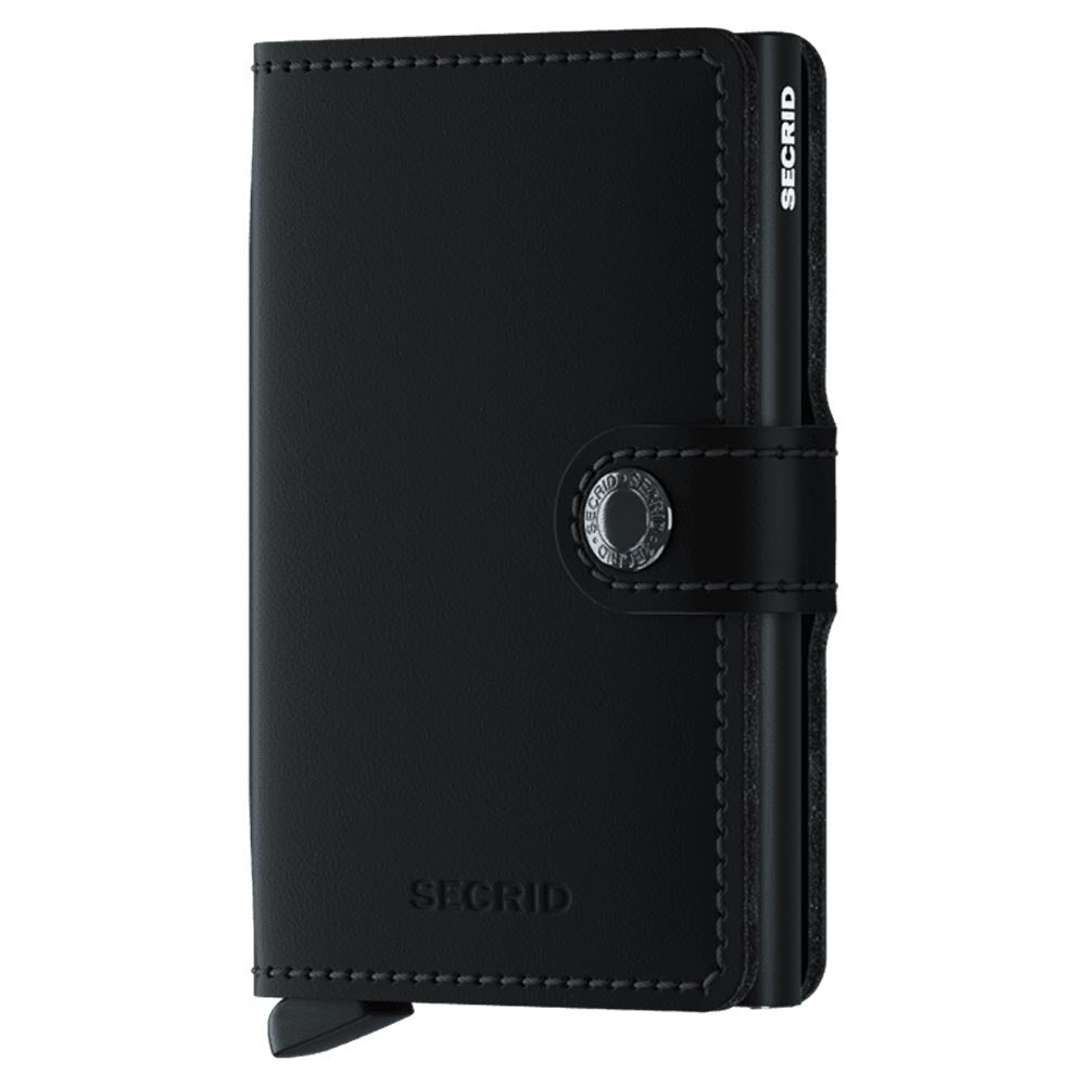 Secrid Miniwallet Matte Black Leather Wallet