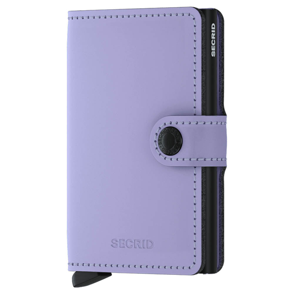 Secrid Miniwallet Matte Lilac-Black Leather Wallet