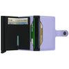 Secrid Miniwallet Matte Lilac-Black Leather Wallet