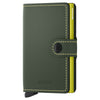 Secrid Miniwallet Matte Green & Lime Leather Wallet