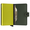 Secrid Miniwallet Matte Green & Lime Leather Wallet