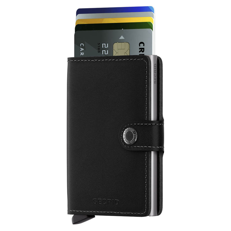 Secrid Miniwallet Original Black Leather Wallet