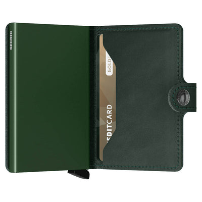 Secrid Miniwallet Original Green Leather Wallet
