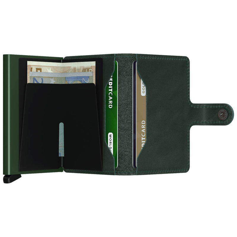 Secrid Miniwallet Original Green Leather Wallet