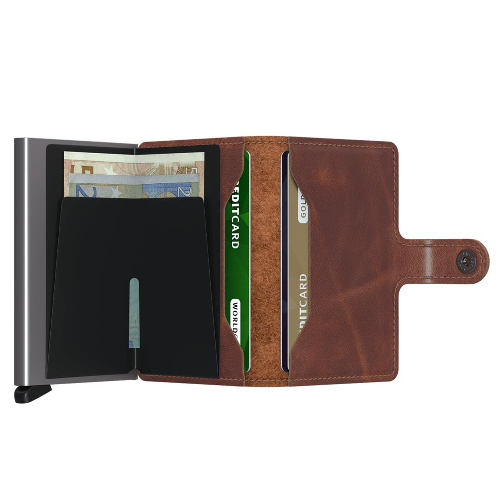 Secrid Miniwallet Vintage Brown Leather Wallet