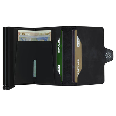 Secrid Twinwallet Vintage Black Leather Wallet