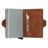 Secrid Twinwallet Vintage Cognac Silver Leather Wallet