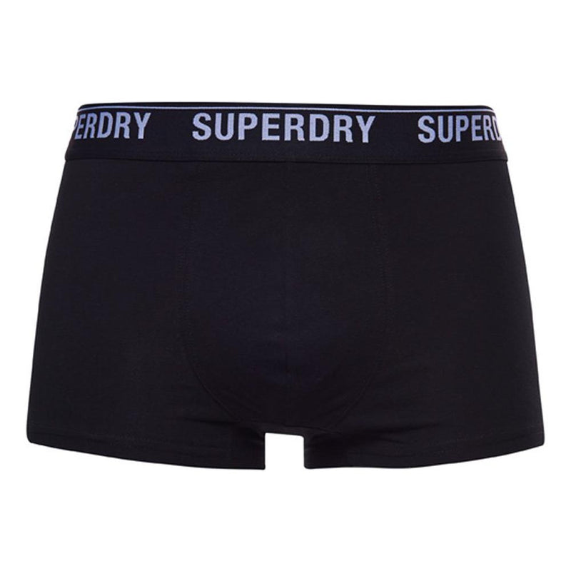 Superdry Organic Cotton Trunk Triple Pack Black Mix