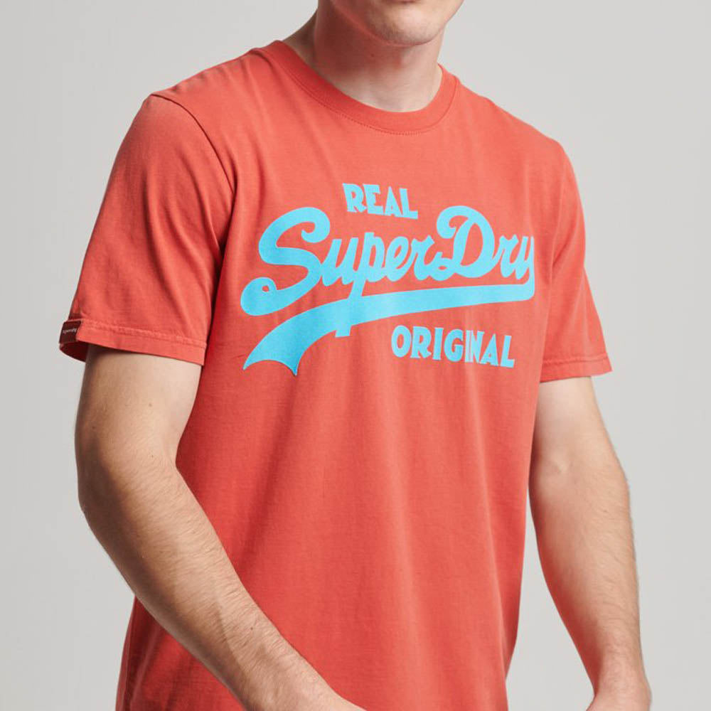 Superdry Vintage Logo Neon T-Shirt Americana Red