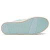 TOMS Pastel Turquoise Shiny Woven Women's Avalon Slip-Ons